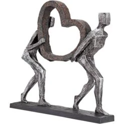 Dahlia Studios The Weight Of Love 12" High Figurines And Heart Sculpture -Adesso Store GUEST e6310a4c bcbd 428e a21a 2082b077fb53