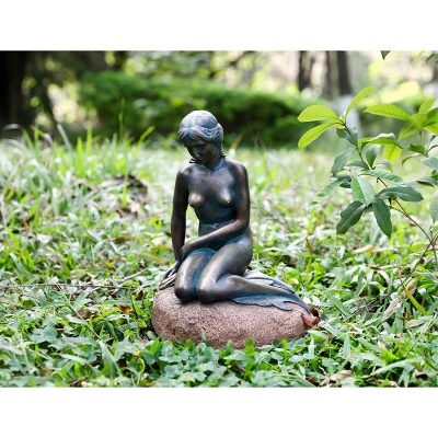 Techko Maid ABS Resin Little Mermaid Solar Outdoor Garden Statue Decor With Spotlight 8 Techko Maid ABS Resin Little Mermaid Solar Outdoor Garden Statue Decor With Spotlight - Image 8