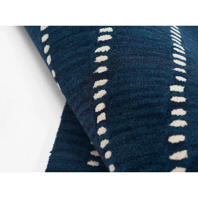 2'x3' Simba Noah Accent Rug Navy - Momeni 5 2'x3' Simba Noah Accent Rug Navy - Momeni - Image 5