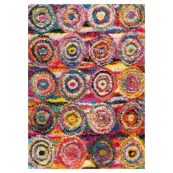 Kindra Circles Shaggy Area Rug - NuLOOM -Adesso Store GUEST e9b66c5a 0453 46d6 8128 1534e0461d50
