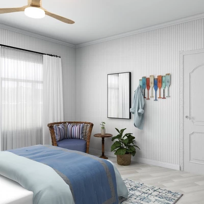 Metal Paddle Indoor Outdoor Distressed Oar Shaped 8 Hooks Wall Hook - Olivia & May 5 Metal Paddle Indoor Outdoor Distressed Oar Shaped 8 Hooks Wall Hook - Olivia & May - Image 5