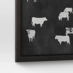 (Set Of 2) 12" X 12" Cow Collection II Framed Wall Canvases - Threshold™ -Adesso Store GUEST ed6cea91 4424 4805 8aee 4c4271b75676
