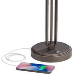 Franklin Iron Works Turnbuckle Rustic Farmhouse Desk Lamp 25" High Oil Rubbed Bronze With USB Charging Port LED Adjustable Metal Shade For Bedroom 10 Franklin Iron Works Turnbuckle Rustic Farmhouse Desk Lamp 25" High Oil Rubbed Bronze With USB Charging Port LED Adjustable Metal Shade For Bedroom -Adesso Store GUEST ee5cad06 e421 4683 a727 429ed879e611