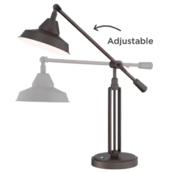 Franklin Iron Works Turnbuckle Rustic Farmhouse Desk Lamp 25" High Oil Rubbed Bronze With USB Charging Port LED Adjustable Metal Shade For Bedroom 14 Franklin Iron Works Turnbuckle Rustic Farmhouse Desk Lamp 25" High Oil Rubbed Bronze With USB Charging Port LED Adjustable Metal Shade For Bedroom -Adesso Store GUEST eeb8cdb9 7831 441d 9f5b 5f0c7ace69fd