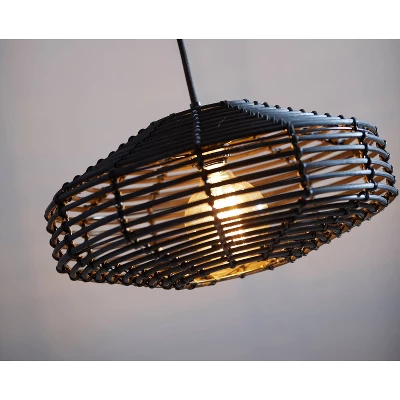 7" Kingston Pendant Ceiling Light Black - Adesso 5 7" Kingston Pendant Ceiling Light Black - Adesso - Image 5