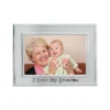 Lawrence Frames Brushed Metal 4x6 I Love Grandma Picture Frame - Sentiments Collection 506564