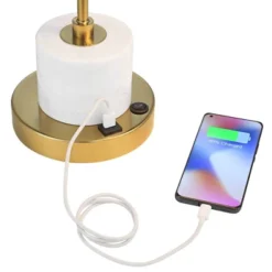 Possini Euro Design Barclay Modern Desk Lamp 23" High Warm Gold With USB Charging Port Frosted Glass Shade For Bedroom Living Room Bedside Office Kids 9 Possini Euro Design Barclay Modern Desk Lamp 23" High Warm Gold With USB Charging Port Frosted Glass Shade For Bedroom Living Room Bedside Office Kids -Adesso Store GUEST efefd731 f72f 4a13 a822 205d4524014e