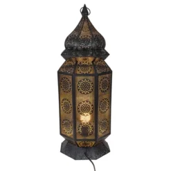 Northlight 29.5" Black And Gold Moroccan Style Lantern Floor Lamp 5 Northlight 29.5" Black And Gold Moroccan Style Lantern Floor Lamp -Adesso Store GUEST eff443eb 52a0 46f5 8e0d 0dcf4ac5cd6d