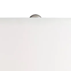 Possini Euro Design Jaime Coastal Table Lamp With Round White Marble Riser 26" High Blue Gray Drum Shade For Bedroom Living Room Office House Home