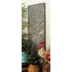 Metal Tree Wall Decor With Embossed Design Set Of 4 Brown - Olivia & May -Adesso Store GUEST f086847f f4a8 44f5 b303 41c36f6a41aa