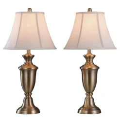 2pc Table Lamp Brass - StyleCraft
