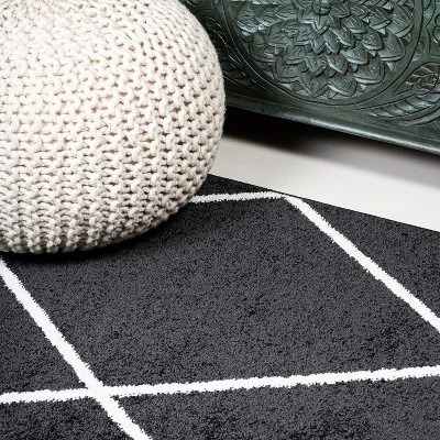 Cole Minimalist Diamond Trellis Round Area Rug - JONATHAN Y 7 Cole Minimalist Diamond Trellis Round Area Rug - JONATHAN Y - Image 7