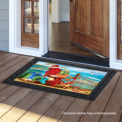 Briarwood Lane Day In The Sun Summer Doormat Flip Flops Beach Nautical Indoor Outdoor 30" X 18" 2 Briarwood Lane Day In The Sun Summer Doormat Flip Flops Beach Nautical Indoor Outdoor 30" X 18" - Image 2