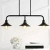 34.25" LED 3-Light Cade Metal Farmhouse Industrial Pendant Oil Rubbed Bronze - JONATHAN Y
