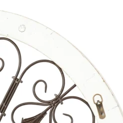 Wood Distressed Scroll Window Inspired Wall Decor With Metal Scrollwork Relief White - Olivia & May -Adesso Store GUEST f6ef1d07 8cdc 4a64 b0c3 6d799d924445