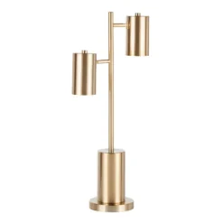 Cannes Contemporary/Glam Table Lamp With Metal Shade White (Includes LED Light Bulb) - LumiSource -Adesso Store GUEST f7538fa0 4ae3 462f afff 4f4e76561107