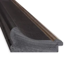 35" X 29" Non-Beveled Vogue Black Wall Mirror - Amanti Art