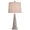 Berwyn Light House Table Lamp With Tapered Drum Shade White - StyleCraft