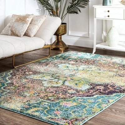 NuLOOM Santos Floral Medallion Area Rug 1 NuLOOM Santos Floral Medallion Area Rug