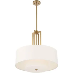 Possini Euro Design Sundry Warm Brass Pendant Chandelier 24" Wide Modern Double Drum Shades 4-Light Fixture For Dining Room House Foyer Kitchen Island 13 Possini Euro Design Sundry Warm Brass Pendant Chandelier 24" Wide Modern Double Drum Shades 4-Light Fixture For Dining Room House Foyer Kitchen Island -Adesso Store GUEST fb9356c2 83f6 4e70 a526 b05f018a6ec7