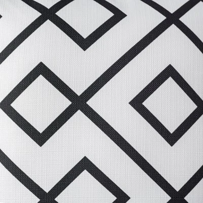 2pk 18" X 18" Printed Diamond Geo Linen Textured Decorative Throw Pillow Set - Candies 2 2pk 18" X 18" Printed Diamond Geo Linen Textured Decorative Throw Pillow Set - Candies - Image 2