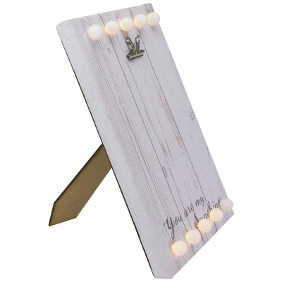 Northlight LED Lighted "You Are My Sunshine" Canvas With Photo Clip 10.25" 2 Northlight LED Lighted "You Are My Sunshine" Canvas With Photo Clip 10.25" - Image 2