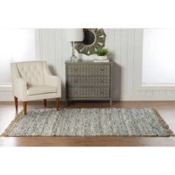 Verginia Solid Berber Reversible Flatweave Rug - Linon -Adesso Store GUEST fd0dc593 eef0 41da 95e1 0d8d5afdf488