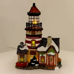 Department 56 House 8.0" West Haberdine Lighthouse New England Village - Decorative Figurines -Adesso Store GUEST fd5c3567 8392 4a72 a072 3e66002e4034