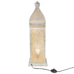 Northlight 30.5" White And Gold Moroccan Style Lantern Floor Lamp 5 Northlight 30.5" White And Gold Moroccan Style Lantern Floor Lamp -Adesso Store GUEST febd3296 a027 4363 851d bd15ac163300