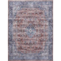 Nourison Washable Brilliance Vintage Medallion Indoor Rug -Adesso Store GUEST ff9d7191 7ec4 4172 a256 df4255b10827